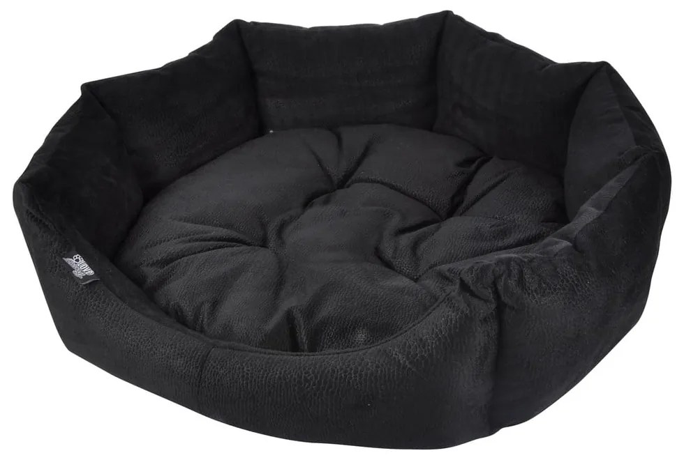 Čierny pelech pre psa ø 60 cm – Love Story