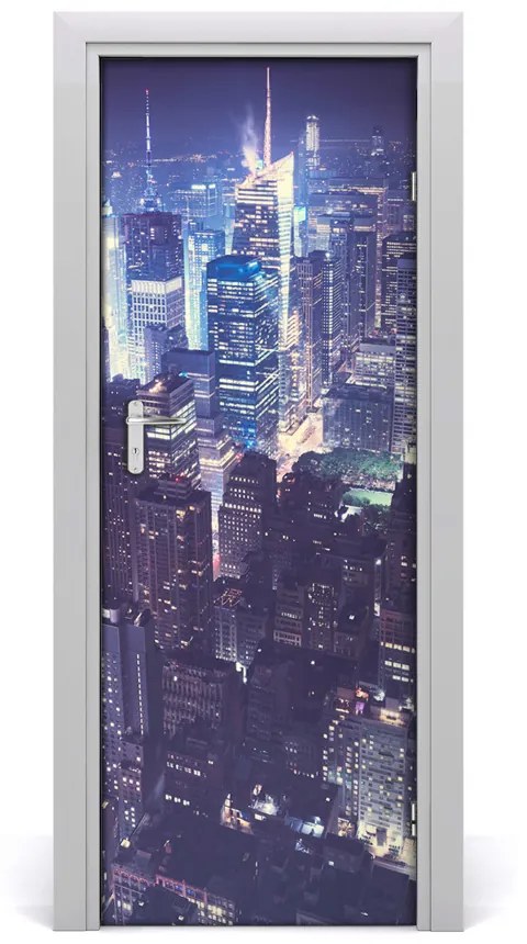 Fototapeta samolepiace na dvere Manhattan noc 75x205 cm