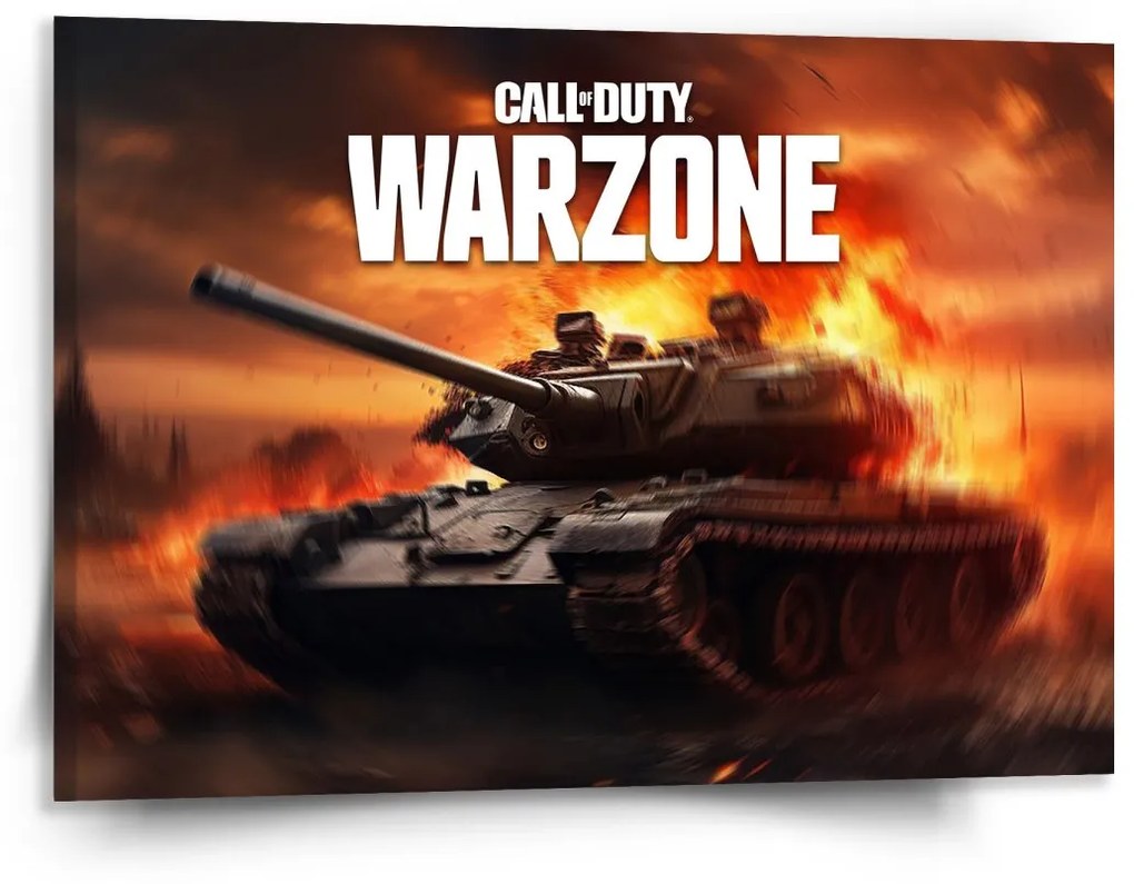 Sablio Obraz Call of Duty Warzone - tank: 150x110 cm