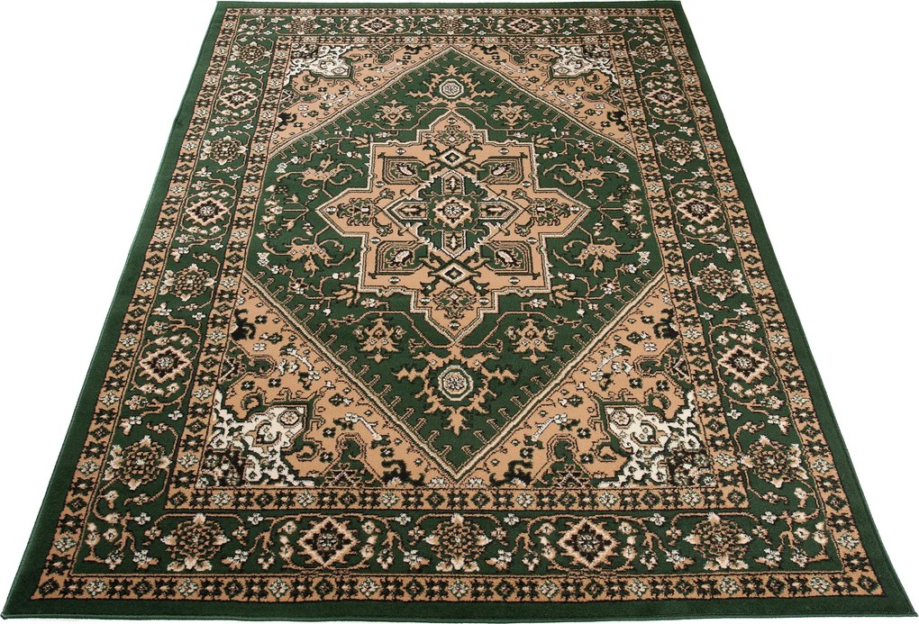TA Koberec L612A Z_GREEN EUFRAT BLX Zelený Obdĺžnikový Rozmer: 70X140 cm