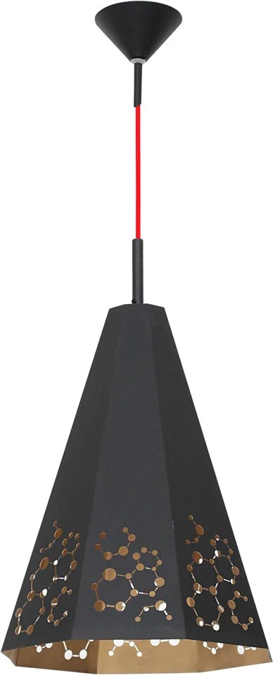 ATOM | kovová visiaca lampa 26cm Farba: Čierna