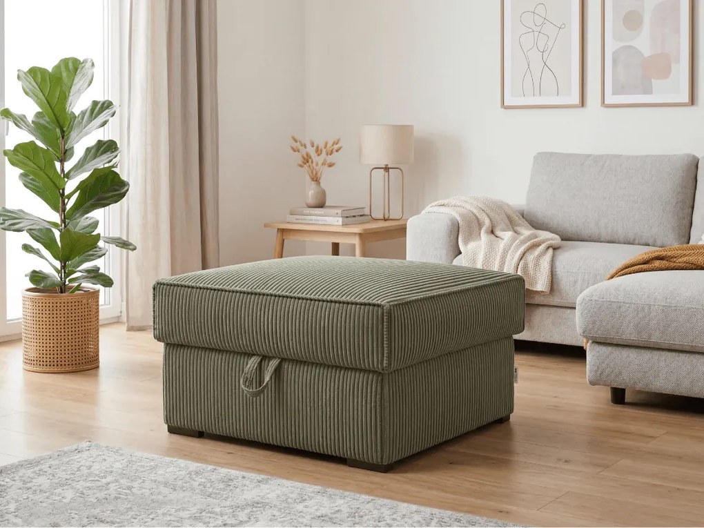 Taburet SMART COSARO s úložným priestorom 65x65 cm, mentolový