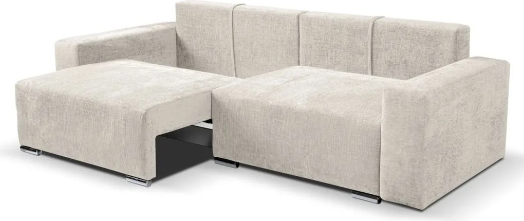 Rozkladacia pohovka Anafi, svetlo - krémová látka