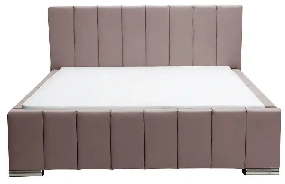 Čalúnená posteľ Sweet s matracom, roštom a úložným priestorom - Ružová - šírka 120cm