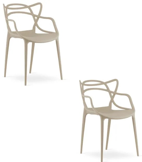 Set dvoch stoličiek KATO béžové (2ks)