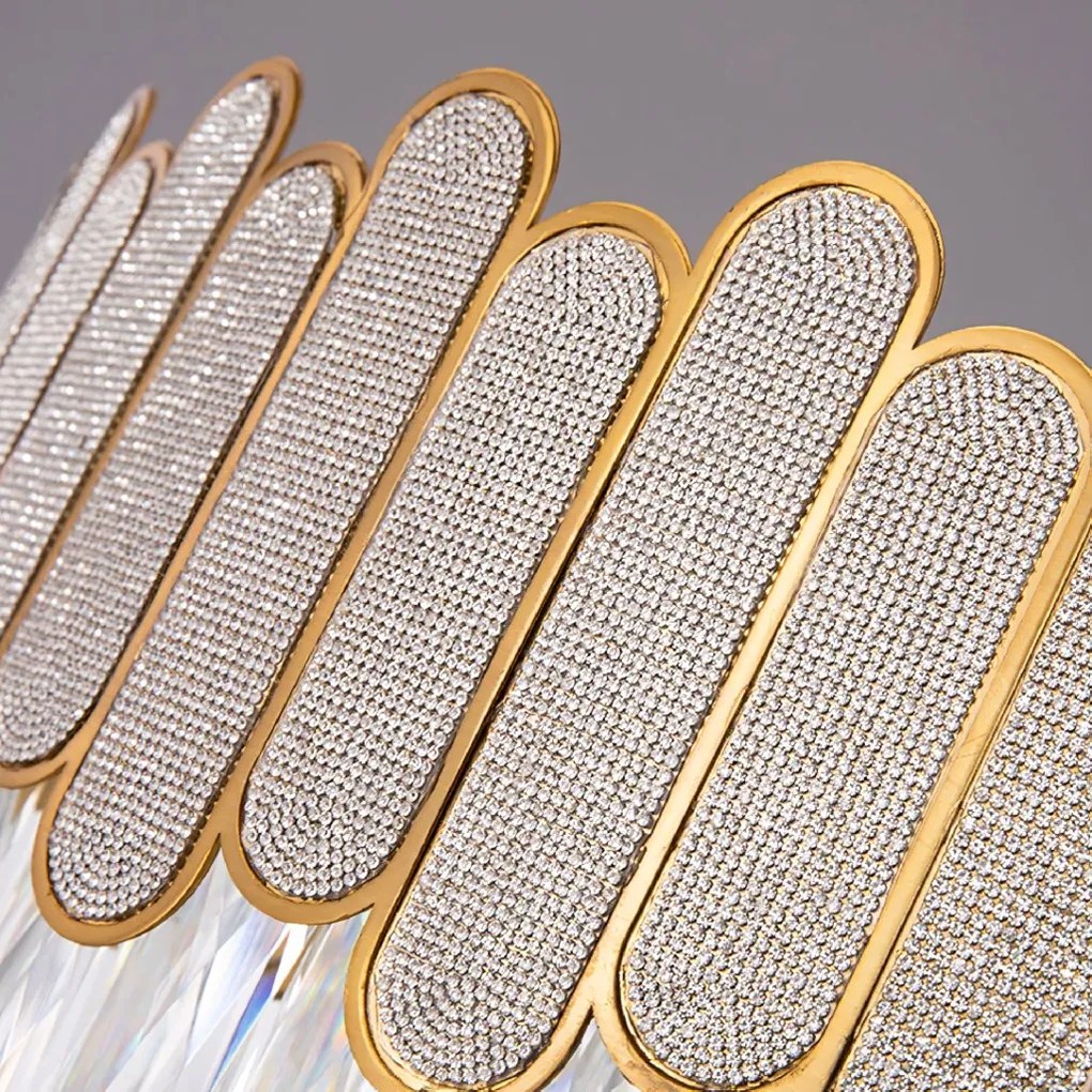 Toolight Toolight, stropné svietidlo 40cm, 6xE14, APP1746-4CP, zlatá, OSW-04045