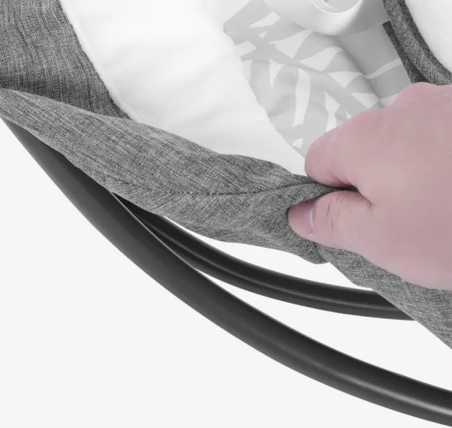 Detské hojdacie kreslo Astrid 35 sivé