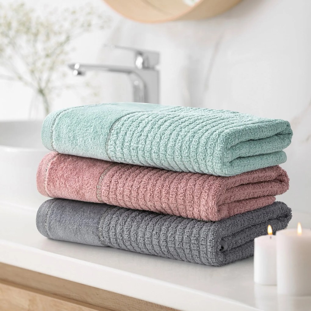 FROTÉ UTERÁK GLORY2 SADA 6KS 50X90 CM SIVÁ