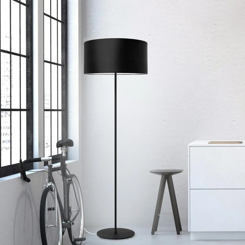 Čierna stojacia lampa Sotto Luce MIKA Elementary Xl 1F
