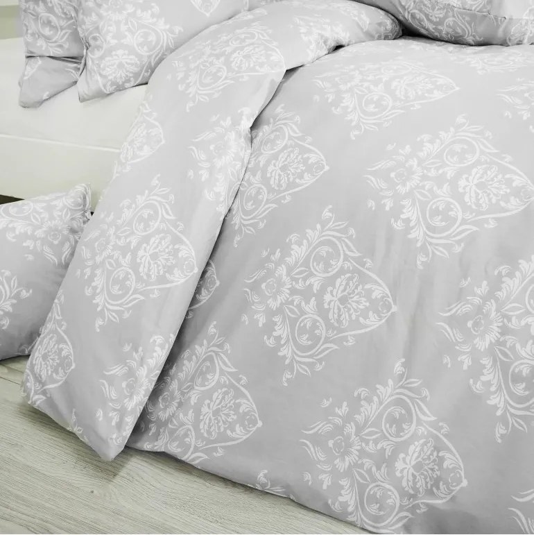 Obliečky bavlnené Atény sivé 140x200 + 70x90 EMI