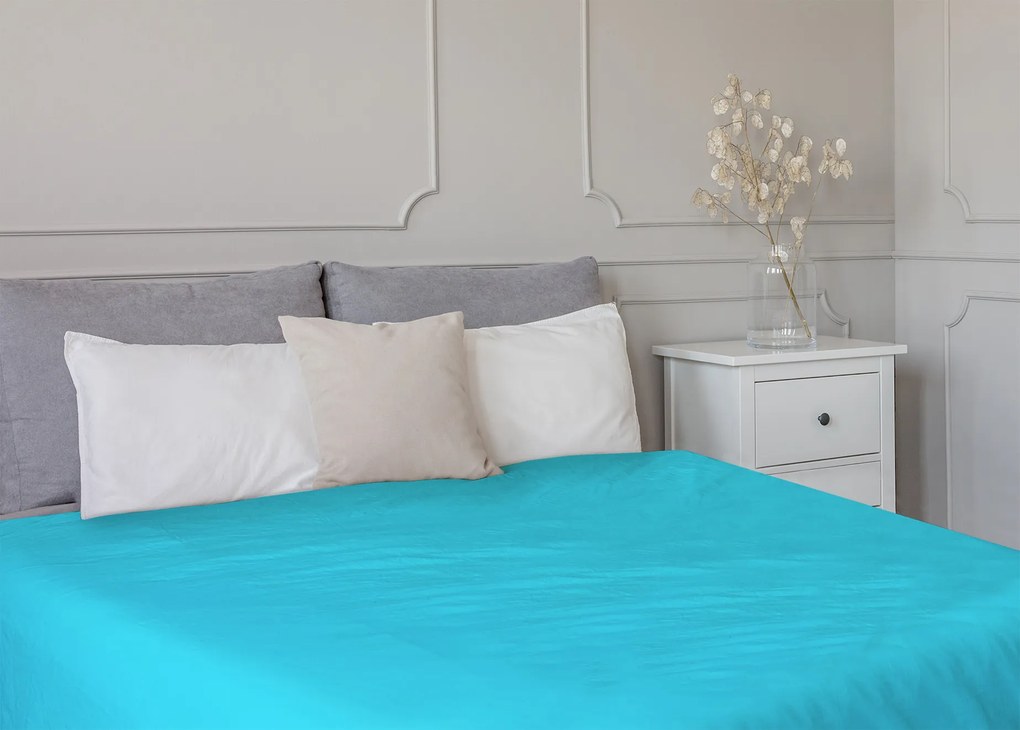 TipTrade Prestieradlo Jersey STANDARD 180x200 cm - Tyrkysové