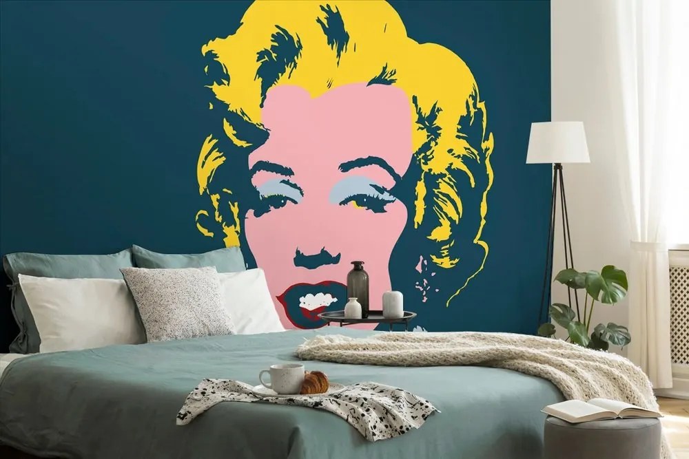 Tapeta Marilyn Monroe v pop art dizajne - 150x100