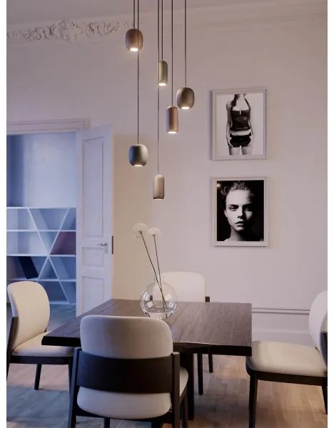 Redo 01-3475 - Luster na lanku BOOM 1xGU10/10W/230V pr. 7,6 cm zelená