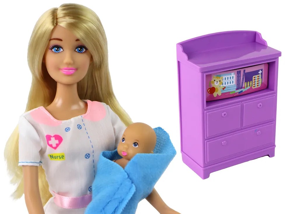 Lean Toys Bábika Anlily detská doktorka - doplnky