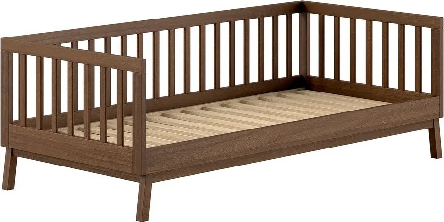 Hnedá detská posteľ z borovicového dreva s roštom 90x200 cm Sezane – Vipack