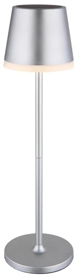 Globo 36637SM - LED Solárne svietidlo LED/0,6W/3V 3000K IP44 matný chróm