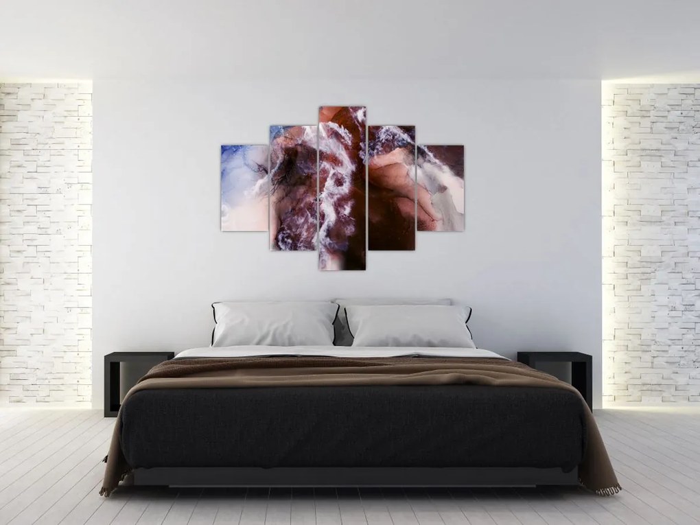 Obraz - Fialový mramor N⁰3 (150x105 cm)