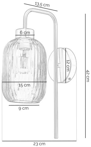 ONLI - Nástenné svietidlo DOROTY 1xE27/15W/230V mosadz