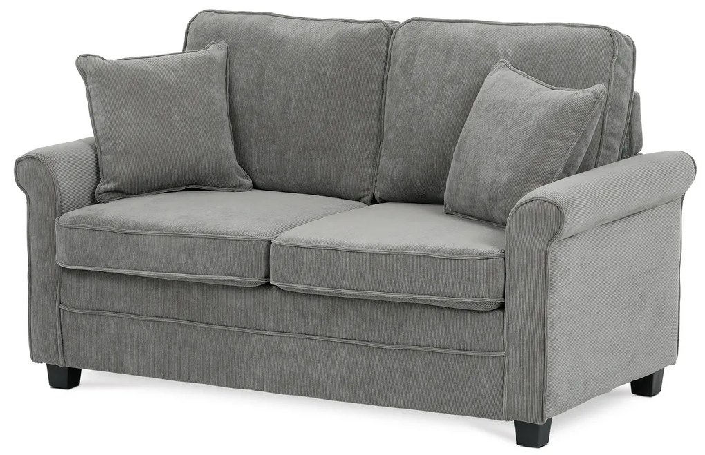 Dvojmiestna pohovka ASB-4170 GREY2, manžestr, sivá