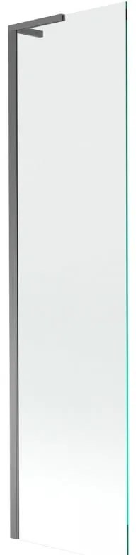 Mexen Next L, 1-krídlová vaňová zástena 50 x 150 cm, 6mm číre sklo, grafitový profil, 895-050-000-03-00-95