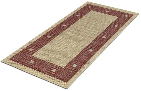 Koberce Breno Kusový koberec SISALO 879/J84 Red, červená, viacfarebná,67 x 120 cm