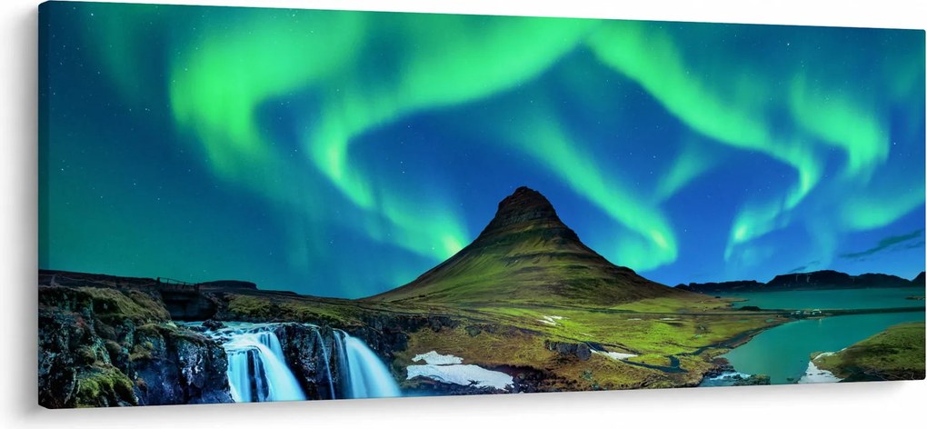 Obraz - Kirkjufell, Island (120x50 cm)