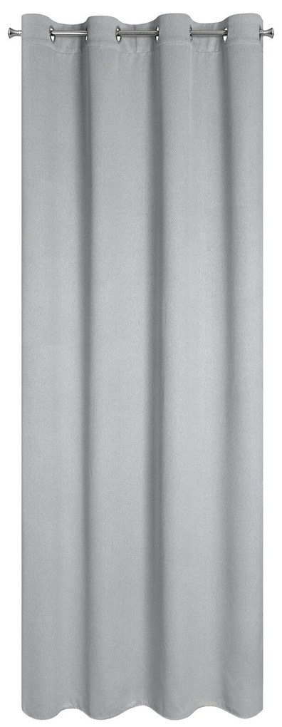 ZATEMŇOVACÍ ZÁVES NA KRÚŽKOCH AMARO 135X250 CM STRIEBORNÁ