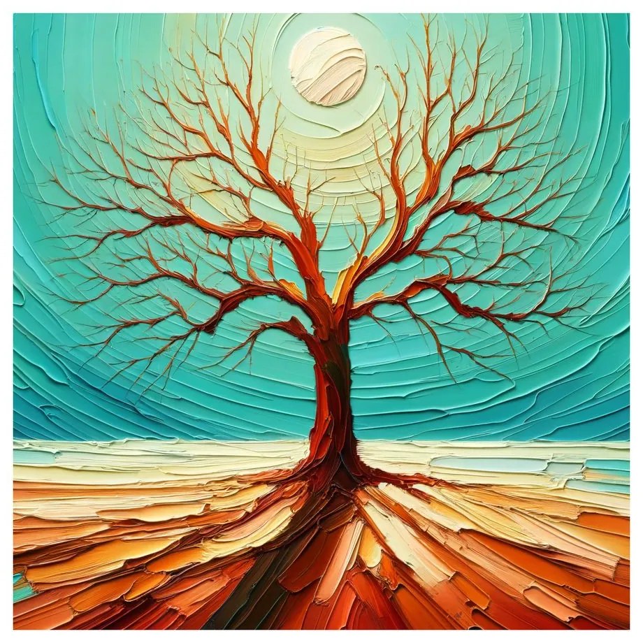 Obraz majestátny strom života v krajine