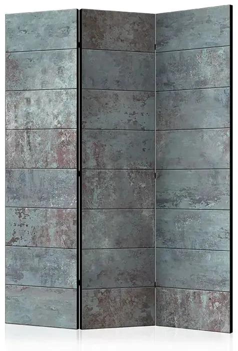 Paraván - Turquoise Concrete [Room Dividers] Veľkosť: 135x172, Verzia: Akustický
