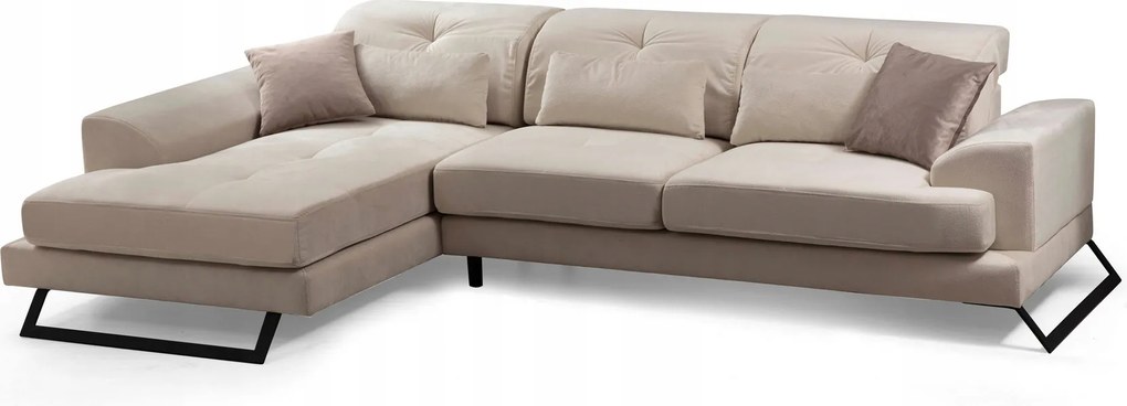 Rohová sedačka Frilana (béžová) (L)
