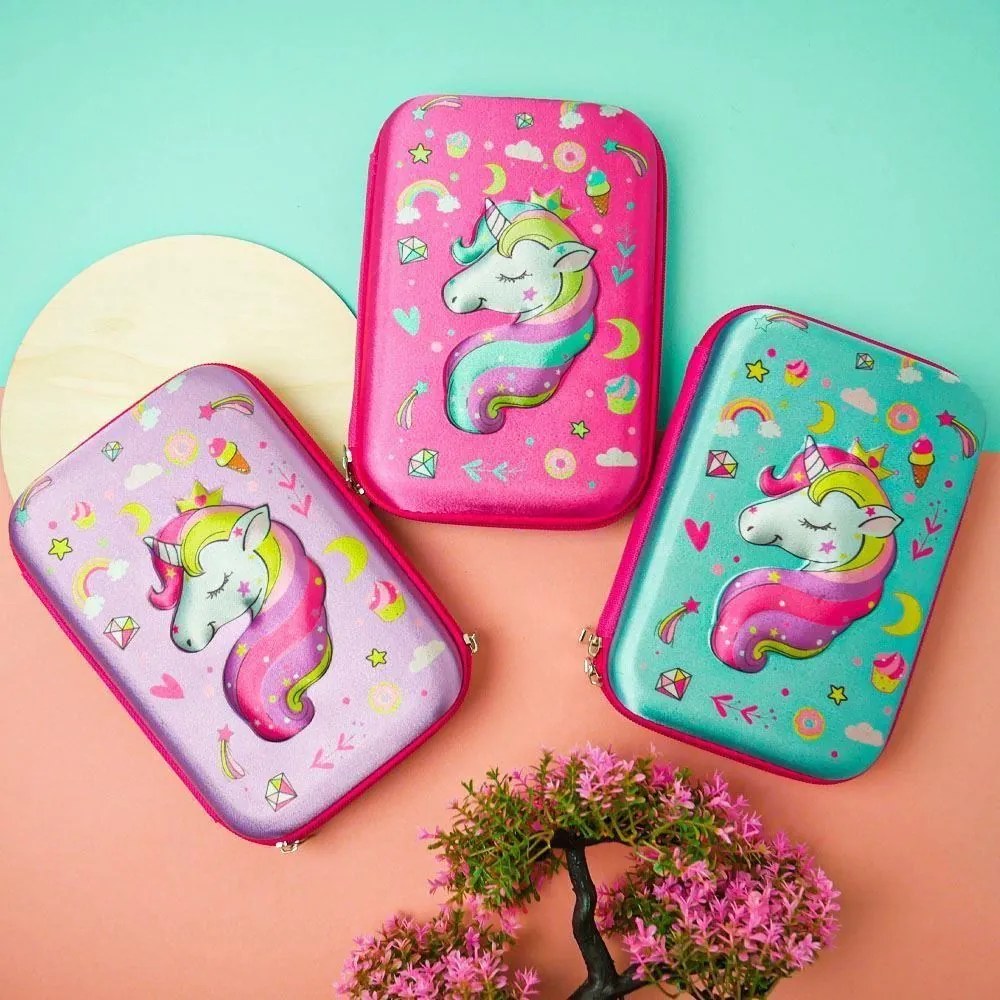 DAALO Penál s jednorožcem - modrý - AKCE!