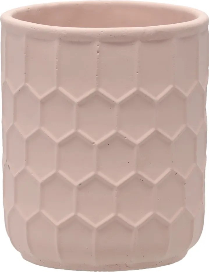 Cementový obal na květináč ELEGANT 13,5 cm starorůžový