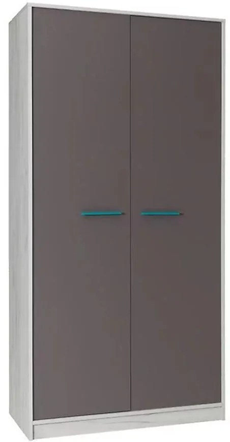 Skriňa Rest R02 šedol/biela dub 96 cm