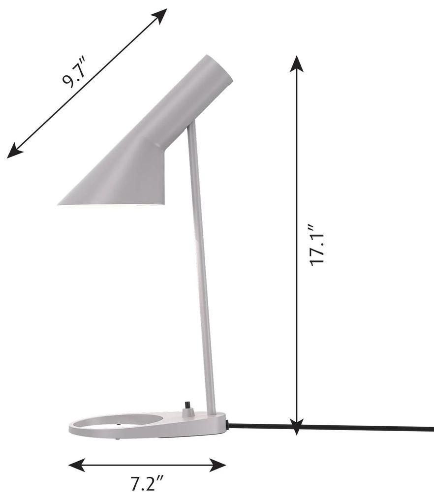 Louis Poulsen AJ Mini stolová lampa, svetlosivá