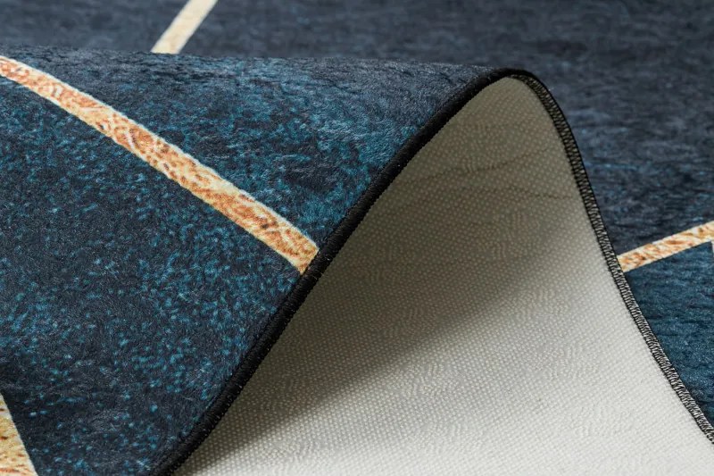 Kusový koberec ANDRE Mosaic 1173, 120x170, modrá, chodba / predsieň, Dywany Łuszczów