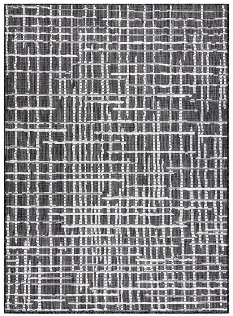 Dywany Łuszczów Kusový koberec Sion Sisal Trellis 22144 black/ecru – na von aj na doma - 140x190 cm