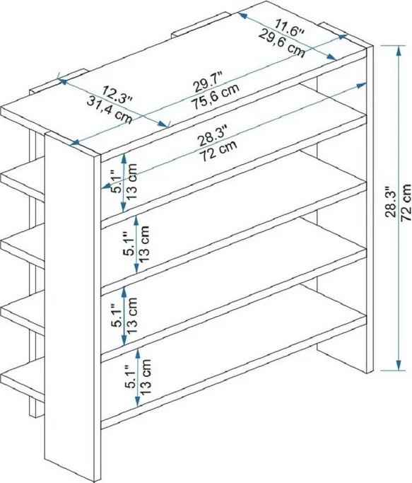 Skrinka na topánky Sergel Anthracite