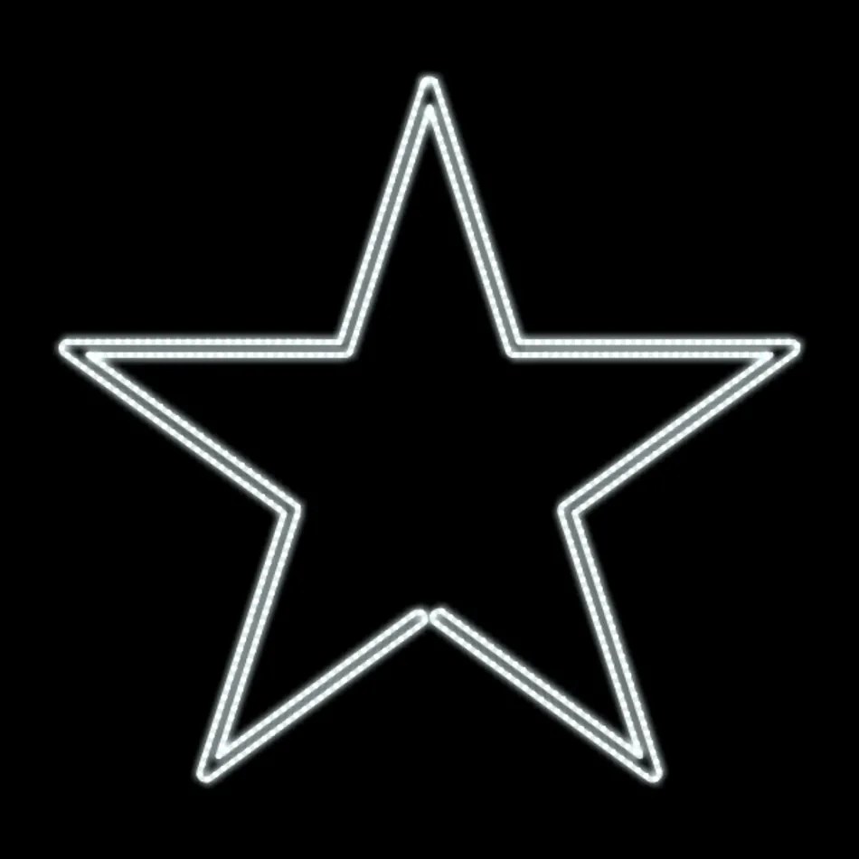 DECOLED LED hviezdicové svetlo, závesné, priemer 46 cm, ľadovo biela, 230 V, 7,7 W, 1 diel