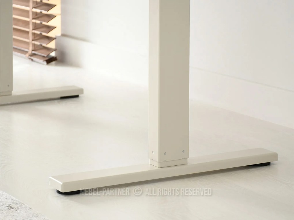 PC stolík Osto 100 (béžová + biela). Akcia -22%. Vlastná spoľahlivá doprava až k Vám domov. 1109808