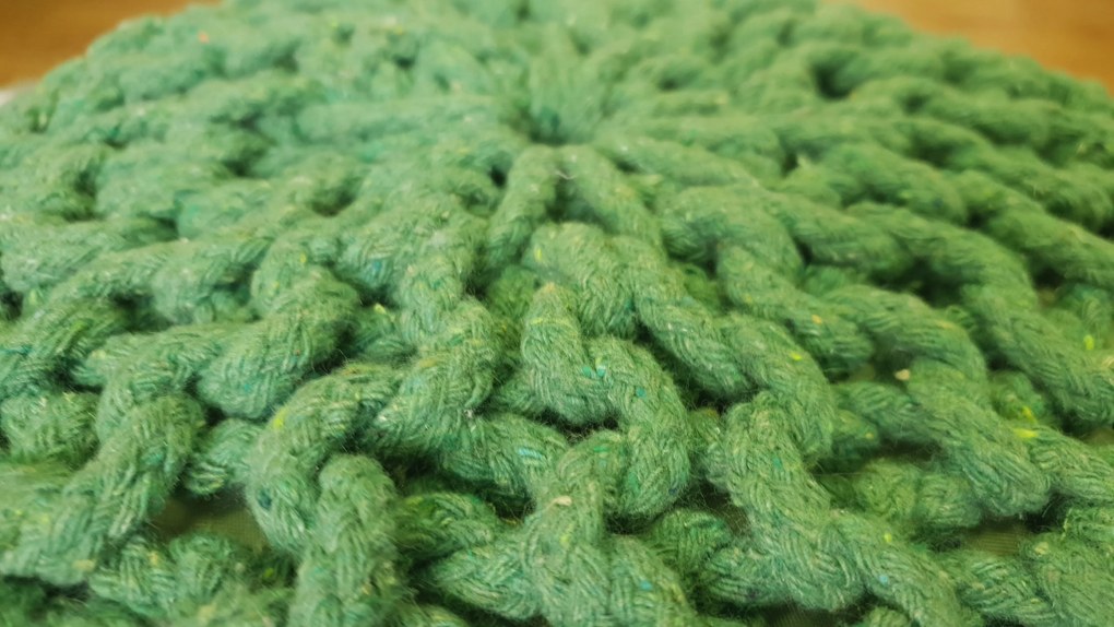 KUDOS Textiles Pvt. Ltd. MEGA AKCE: Sedací vak TEA POUF 14 zelený - 40x40x35 cm