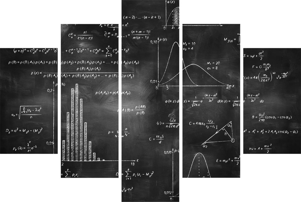 Obraz - Láska k číslam (150x105 cm)