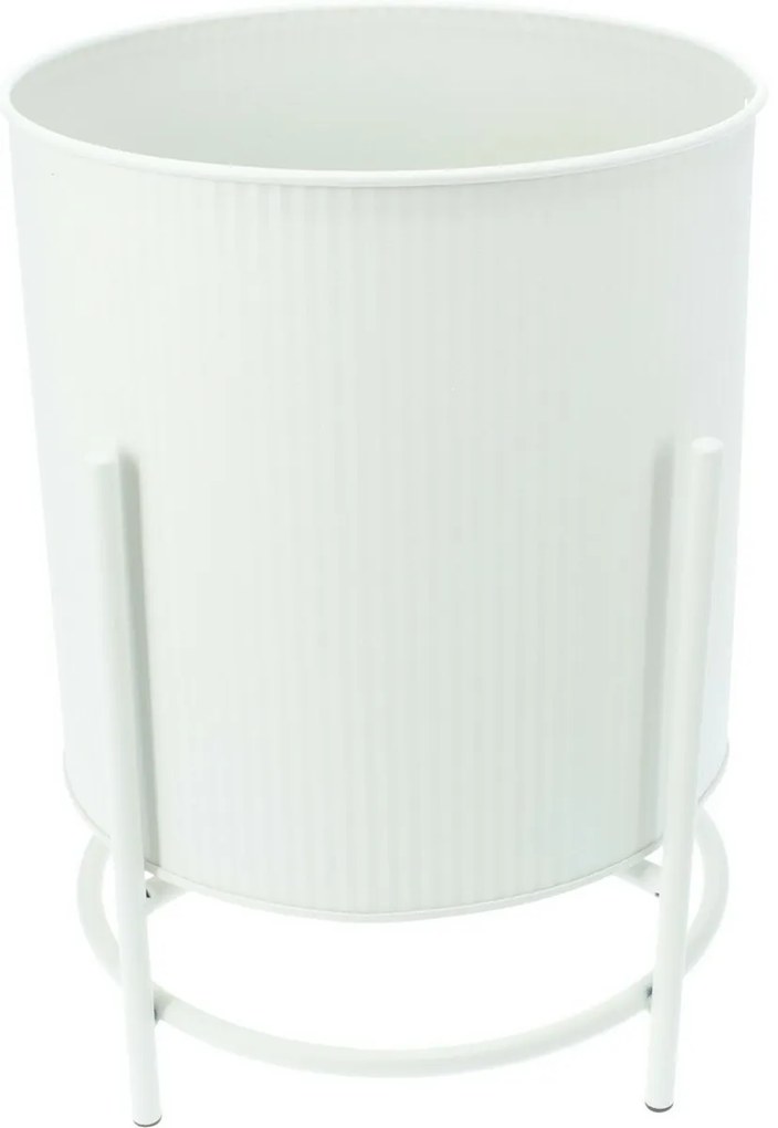 Súprava kovových stojanov na kvety Celano biela, 2 ks