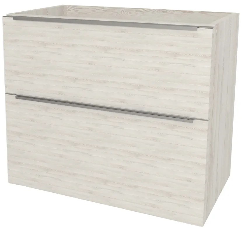 Mereo, Mereo Mailo, kúpeľňová skrinka 81 cm, chróm madlo, Multidecor, White Loft Pine, MER-CN591SWLP1
