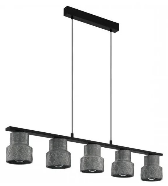 Eglo 39855 - Luster na lanku HILCOTT 5xE27/40W/230V