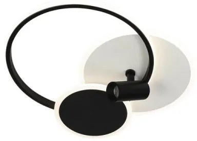 LED Stmievateľné svietidlo LED/65W/230V 3000-6500K biela/čierna + diaľkové ovládanie