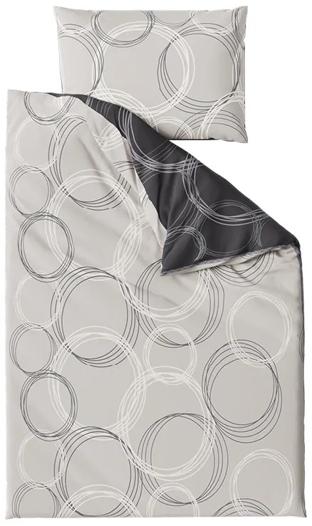 Bavlnené obliečky BUBBLES BLEND čierne Rozmer obliečky: 70 x 90 cm | 140 x 200 cm