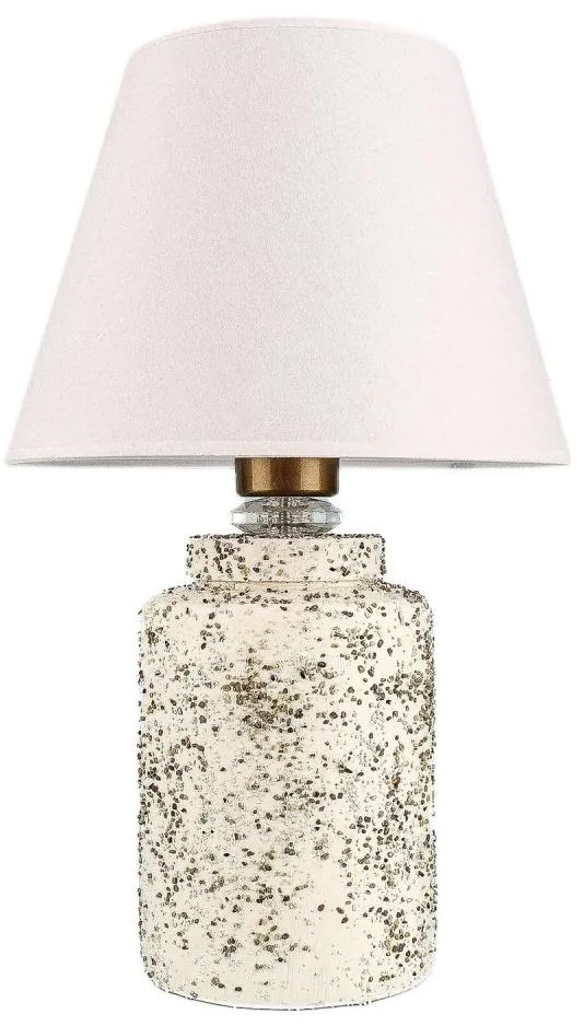 Stolná lampa RAMZES 1xE27/40W/230V biela/béžová