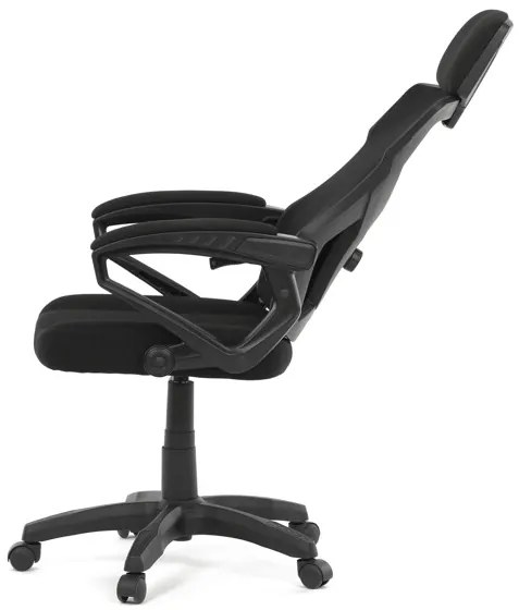 Autronic BONTEC Kancelárska stolička, výškovo nastaviteľná, čierna látka, KA-R223 BK Farba: Čierna