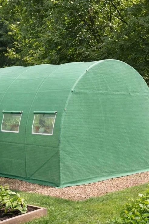 Záhradný fóliovník BestBerg BBGT‑18G / 18 m² / 6 × 3 × 2 m / zelená