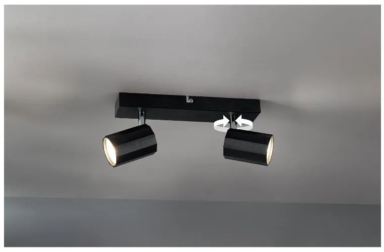 Livarno home Nástenné/stropné svietidlo (čierna)  (100393025)